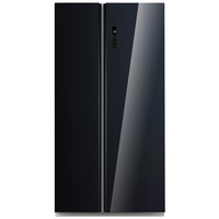 Холодильник Side-by-side Бирюса SBS 587 BG с черными стеклянными дверьми